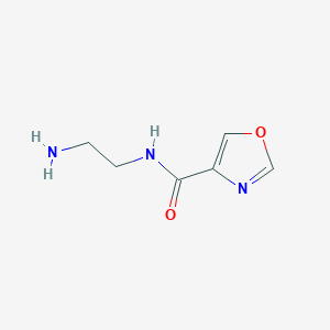 molecular formula C6H9N3O2 B009450 N-(2-aminoethyl)oxazole-4-carboxamide CAS No. 103879-63-6