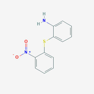 molecular formula C12H10N2O2S B094501 2-[(2-Nitrophenyl)sulfanyl]aniline CAS No. 19284-81-2