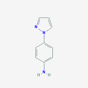 molecular formula C9H9N3 B094507 4-(1H-Pyrazol-1-yl)aniline CAS No. 17635-45-9