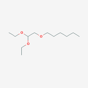 molecular formula C12H26O3 B094524 1-(2,2-Diethoxyethoxy)hexane CAS No. 18266-50-7
