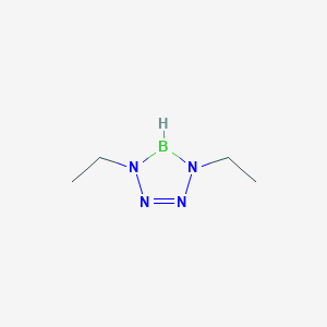 molecular formula C4H11BN4 B094533 1,4-Diethyl-4,5-dihydro-1H-tetrazaborole CAS No. 19258-82-3
