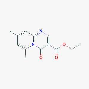molecular formula C13H14N2O3 B094538 Ethyl 6,8-dimethyl-4-oxopyrido[1,2-a]pyrimidine-3-carboxylate CAS No. 16867-54-2