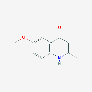 molecular formula C11H11NO2 B094542 6-Methoxy-2-methylquinolin-4-ol CAS No. 15644-90-3