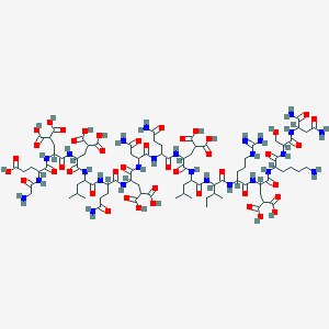 molecular formula C88H138N26O44 B009455 Conotoxin GV CAS No. 93438-65-4