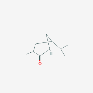 molecular formula C10H16O B094554 2-Norpinanone, 3,6,6-trimethyl- CAS No. 16022-08-5