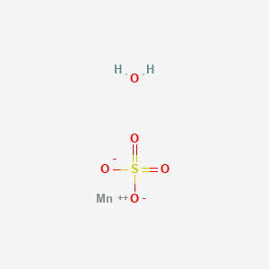 molecular formula MnSO4.H2O<br>H2MnO5S B094555 Manganese sulfate monohydrate CAS No. 15244-36-7