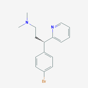 molecular formula C16H19BrN2 B094561 Dexbrompheniramine CAS No. 132-21-8