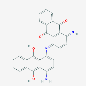 molecular formula C28H17N3O4 B094571 Bis(4-amino-1-anthraquinonyl)amine CAS No. 128-87-0