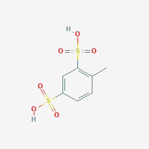 molecular formula C7H8O6S2 B094572 1,3-Benzenedisulfonic acid, 4-methyl- CAS No. 121-04-0