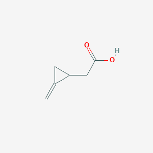 molecular formula C6H8O2 B094581 2-Methylenecyclopropaneacetic Acid CAS No. 1073-00-3