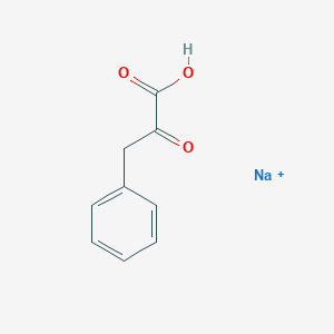 molecular formula C9H8NaO3+ B094595 Sodium phenylpyruvate CAS No. 114-76-1
