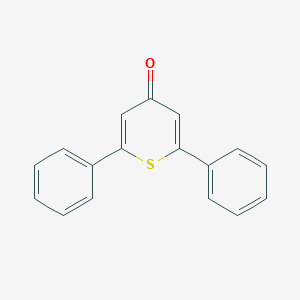 molecular formula C17H12OS B094606 2,6-Diphenyl-4H-thiopyran-4-one CAS No. 1029-96-5