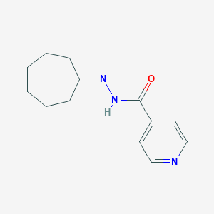 molecular formula C13H17N3O B094607 N-(cycloheptylideneamino)pyridine-4-carboxamide CAS No. 15885-62-8