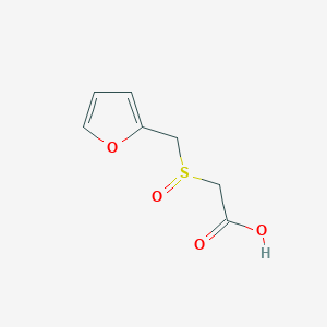 molecular formula C7H8O4S B009461 2-((Furan-2-ylmethyl)sulfinyl)acetic acid CAS No. 108499-26-9
