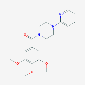 molecular formula C19H23N3O4 B094615 4-(2-Pyridyl)piperazinyl 3,4,5-trimethoxyphenyl ketone CAS No. 17766-77-7