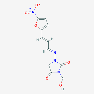 molecular formula C11H10N4O6 B094620 Nifurmazole CAS No. 18857-59-5