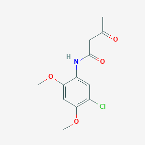 molecular formula C12H14ClNO4 B094630 Butanamide, N-(5-chloro-2,4-dimethoxyphenyl)-3-oxo- CAS No. 16715-80-3