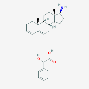 molecular formula C27H37NO3 B094636 Androsta-3,5-dien-17-beta-amine, mandelate CAS No. 19401-63-9