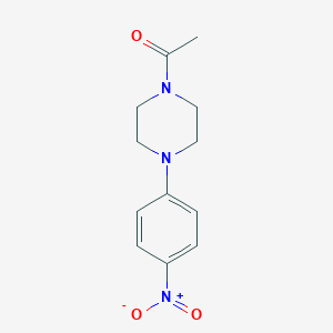 molecular formula C12H15N3O3 B094641 1-乙酰基-4-(4-硝基苯基)哌嗪 CAS No. 16264-08-7