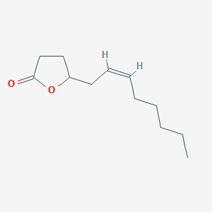 molecular formula C12H20O2 B094642 (Z)-4-Hydroxy-6-dodecenoic acid lactone CAS No. 18679-18-0