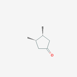 molecular formula C7H12O B094645 顺-3,4-二甲基环戊酮 CAS No. 19550-72-2