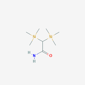 molecular formula C8H21NOSi2 B094654 2,2-Bis(trimethylsilyl)acetamide CAS No. 17879-45-7
