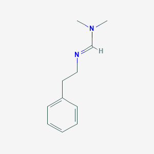 molecular formula C11H16N2 B094656 Formamidine, N,N-dimethyl-N'-phenethyl- CAS No. 15795-36-5