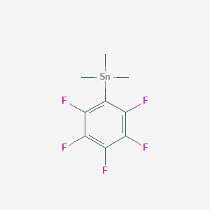 molecular formula C9H9F5Sn B094677 Stannane, trimethyl(pentafluorophenyl)- CAS No. 1015-53-8