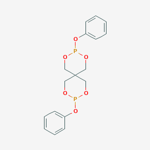 molecular formula C17H18O6P2 B094681 3,9-Diphenoxy-2,4,8,10-tetraoxa-3,9-diphosphaspiro[5.5]undecane CAS No. 144-35-4