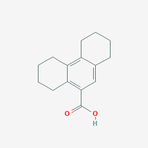 molecular formula C15H18O2 B094684 1,2,3,4,5,6,7,8-Octahydrophenanthrene-9-carboxylic acid CAS No. 65805-80-3