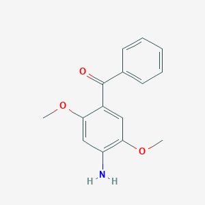 molecular formula C15H15NO3 B094688 4-Amino-2,5-dimethoxybenzophenone CAS No. 15270-08-3