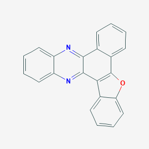 molecular formula C22H12N2O B094689 9-Oxa-18,25-diazahexacyclo[15.8.0.02,10.03,8.011,16.019,24]pentacosa-1(25),2(10),3,5,7,11,13,15,17,19,21,23-dodecaene CAS No. 199-24-6