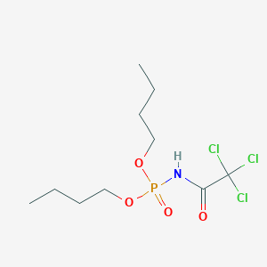 Phosphoramidic acid, N-(trichloroacetyl)-, dibutyl ester