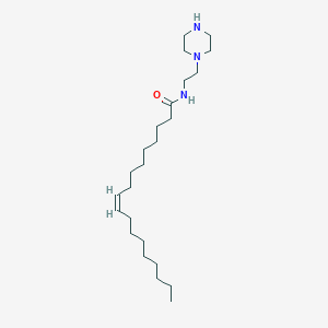 molecular formula C24H47N3O B094707 (Z)-N-[2-(1-Piperazinyl)ethyl]-9-octadecenamide CAS No. 15829-24-0