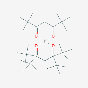 molecular formula C33H57O6Y B094712 2,2,6,6-Tetramethylheptane-3,5-dione;yttrium CAS No. 15632-39-0