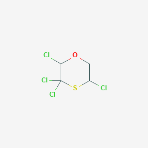 molecular formula C4H4Cl4OS B094714 2,3,3,5-Tetrachloro-1,4-oxathiane CAS No. 18327-91-8