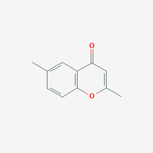 molecular formula C11H10O2 B094722 2,6-DIMETHYL-4H-CHROMEN-4-ONE CAS No. 16108-51-3