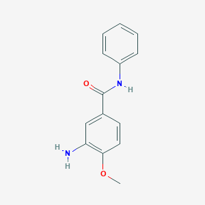 molecular formula C14H14N2O2 B094723 3-氨基-4-甲氧基苯甲酰胺 CAS No. 120-35-4