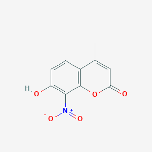 molecular formula C10H7NO5 B094725 7-Hydroxy-4-methyl-8-nitrocoumarin CAS No. 19037-69-5