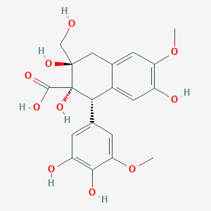 molecular formula C20H22O10 B094733 Plicatic acid CAS No. 16462-65-0