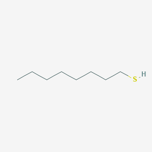 molecular formula C8H18S<br>CH2SH(CH2)6CH3<br>C8H18S B094742 1-Octanethiol CAS No. 111-88-6