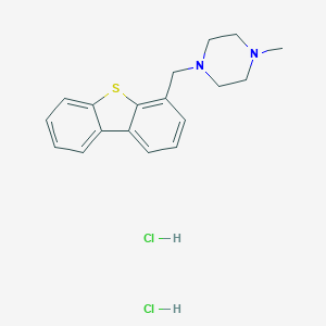 molecular formula C18H22Cl2N2S B009476 4-(4-Methylpiperazinomethyl)dibenzothiophene dihydrochloride hydrate CAS No. 19805-67-5
