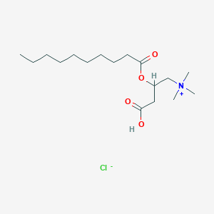 molecular formula C17H34ClNO4 B094770 (+/-)-Decanoylcarnitine chloride CAS No. 18822-87-2