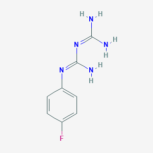 molecular formula C8H10FN5 B094774 1-(Diaminomethylidene)-2-(4-fluorophenyl)guanidine CAS No. 16018-82-9