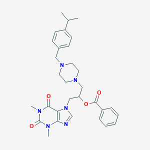Theophylline, 7-(2-benzoyloxy-3-(4-(p-isopropylbenzyl)-1-piperazinyl)propyl)-