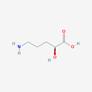 molecular formula C5H11NO3 B094780 (S)-5-amino-2-hydroxypentanoic acid CAS No. 16814-81-6