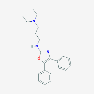 molecular formula C22H27N3O B094783 N'-(4,5-Diphenyl-2-oxazolyl)-N,N-diethyl-1,3-propanediamine CAS No. 18471-22-2