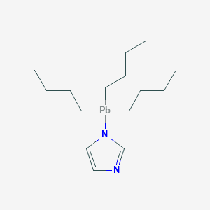 molecular formula C15H30N2Pb B094784 (1-Imidazolyl)tributylplumbane CAS No. 16128-42-0