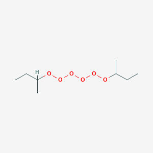 molecular formula C8H16O4<br>C8H18O6 B094791 Dioxybis(1-methylpropylidene) hydroperoxide CAS No. 126-76-1