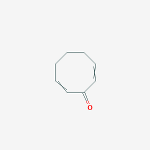 molecular formula C8H10O B094799 Cycloocta-2,7-dien-1-one CAS No. 1073-76-3